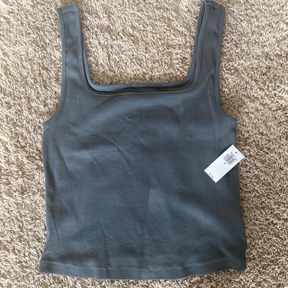 Gray Cropped Tank